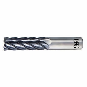 OSG VGM6-0017 Square End Mill, Center Cutting, 6 Flutes, 1/4 Inch Milling Dia, 1 1/4 Inch Length Of Cut | CT6VEH 61LL08