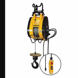 OZ LIFTING PRODUCTS OBH1000 Electric Wire Rope Hoist, 1000 Lb Load Capacity, 37 Fpm Lift Speed, 115 Volt | CV4QHY 48RD44