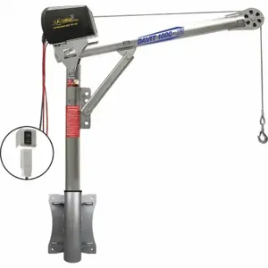 OZ LIFTING PRODUCTS OZ1000DAV-SP18 Davit Crane Kit, 1000 Lb Capacity, 27.5 Inch To 42 Inch Reach, Silver, Zinc Plated | CT7BML 321H29