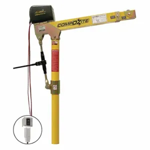 OZ LIFTING PRODUCTS OZ1200DAV-DCW Davit Crane, 1200 Lb Capacity, 22 Inch To 66 Inch Reach, 0 Inch To 540 Inch Lift Range | CT7BMR 48RD47