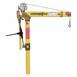 OZ LIFTING PRODUCTS OZ1200DAV Davit Crane, 1200 Lb Capacity, 22 Inch To 66 Inch Reach, 0 Inch To 660 Inch Lift Range | CT7BMT 49P538