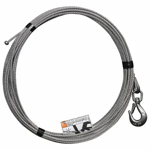 OZ LIFTING PRODUCTS OZSS.19-80B Cable Stainless Steel Uncoated 800 Lb. | AD6RGG 49P542