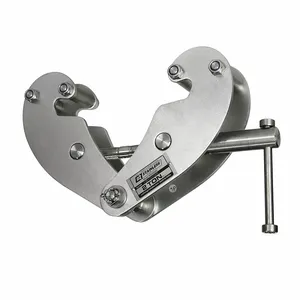 OZ LIFTING PRODUCTS OZSS2BC Stainless Steel Beam Clamp, Vertical Lift, 4000 Lb Safe Working Load, Shaft | CT7BLU 61KH38