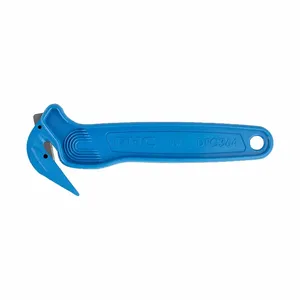 PACIFIC HANDY CUTTER DFC364MD Hook Style Film Cutter, 6 1/2 Inch Overall Length, Straight Handle, Plain, Blue | CT7BQA 61LM85