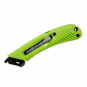 PACIFIC HANDY CUTTER S5R Safety Knife, 6 Inch Length, Steel Blunt Tip, Plain, Plastic, Green | CT7BRG 4MUY2