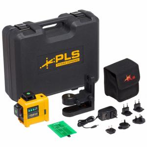 PACIFIC LASER SYSTEMS PLS 3X360G KIT Green Line Laser Level, 3 Beams, Green, 35 m Range With o Detector | CT7BTN 60UN21