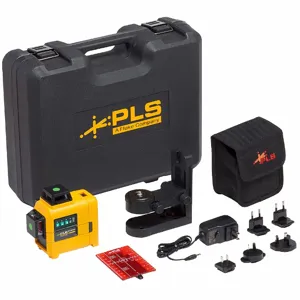 PACIFIC LASER SYSTEMS PLS 3X360R KIT Red Line Laser Level, 3 Beams, Red, 20 M Range Without Detector | CT7BTQ 60UN19