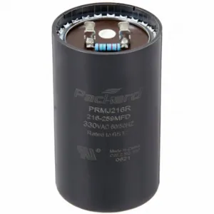 PACKARD PRMJ216R Motor Start Capacitor, 330V Ac, 216-259 Mfd, Round, 4 3/8 Inch Case Ht, 2 9/16 Inch Dia | CT7BVD 44ZU51