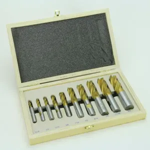 PALMGREN 9670170 End Mill Set, 10 Pcs | CH3QVM 70170