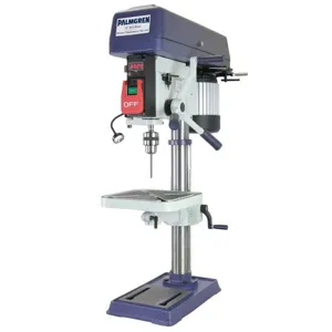 PALMGREN 9680157 Drill Press, Bench, Step Pulley, 16 Speed, 15 Inch Size | CD6LVR