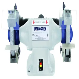 PALMGREN 9682101 Bench Grinder, 115/230V, 1HP With Dust Collection, 10 Inch Wheel Diameter | CH3QJC 82101