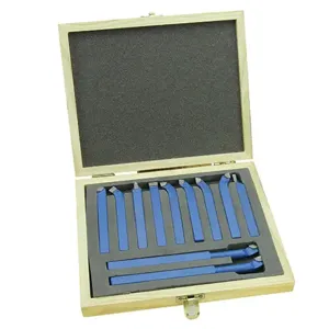 PALMGREN 9684531 Lathe Tool Bit Set, 3/8 Inch Size, Carbide | CH3QUW 84531