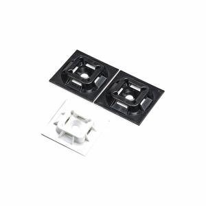 PANDUIT ABM100-A-C Cable Tie Mounting Base, 0.2 Inch Slot Width, 0.06 Inch Slot Height, White, 100Pk | CH9UFA 62NF94