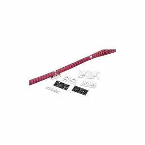 PANDUIT ABM2S-AT-D0 Cable Tie Mounting Base, 0.2 Inch Slot Width, 0.06 Inch Slot Height, 500Pk | CH9UFD 62NG20