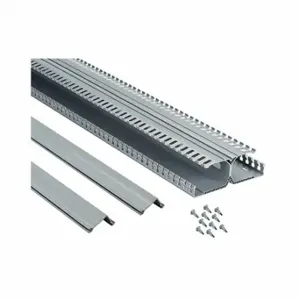 PANDUIT DRD22LG6 Din Rail Wiring Duct, Gray, 6Ft, 0.3 Inch Slot Width, PVC, 72 Inch Lg, Gray | CT7CJP 62NM27