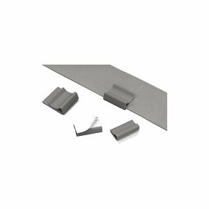 PANDUIT FCC5-A-C8 Flat Cable Clip, 1 Inch Length, 0.56 Inch Width, PVC, Gray, Adhesive Backed, 100Pk | CJ2FHH 62NM68