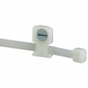 PANDUIT LPMM-S5-C Low Profile Cable Tie Mount, 0.11 Inch Slot Width, 0.05 Inch Slot Height, 100Pk | CJ2TPN 62PC73