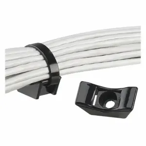 PANDUIT TMEH-S25-X0 Cable Tie Mount, Screw Applied, PK 10 | CT7CHG 62PZ08