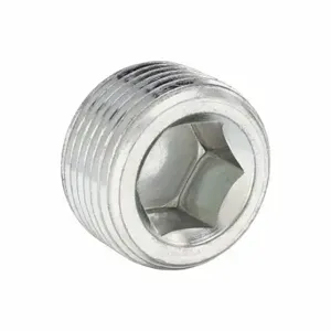 PARKER 1/16 HHP-S Hollow Hex Plug, Steel, 1/16 Inch Fitting Pipe Size, Male Npt, 1/4 Inch Length | CT7GAY 60UT48