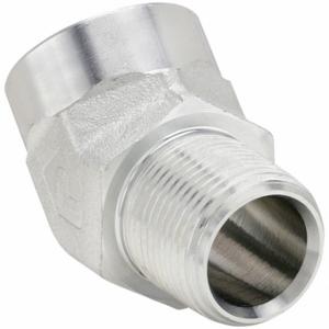 PARKER 1/2 CD45-S 45 Deg. Street Elbow, Steel, 1/2 X 1/2 Inch Fitting Pipe Size, 2 1/4 Inch Length | CT7CLB 60UT50