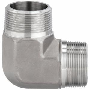 PARKER 1 1/4 CR-SS 90 Deg. Elbow, 316 Ss, 1 1/4 Inch X 1 1/4 Inch Fitting Pipe Size, Male Npt X Male Nptf | CT7EAM 60UR57