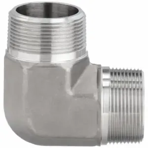 PARKER 2 CR-SS 90 Deg. Elbow, 316 Ss, 2 Inch X 2 Inch Fitting Pipe Size, Male Npt X Male Nptf | CT7EAR 60UX06