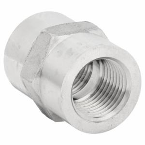 PARKER 3/8 GG-SS Hydraulic Hose Adapter, 3/8 x 3/8 Inch Fitting Size, Female x Female, NPTF x NPTF | CT7GQP 52JE81
