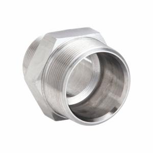 PARKER 1 1/2 X 1 FF-SS Nipple, 1 1/2 Inch X 1 Inch Fitting Pipe Size, Male Nptf X Male Nptf, Stainless Steel | CT7HTW 60UR38