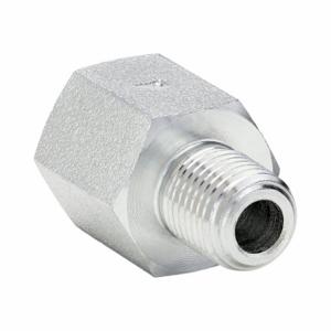 PARKER 1/2 X 3/8 FG-S Straight, Steel, 3/8 Inch X 1/2 Inch Fitting Pipe Size | CT7KGY 60UU19
