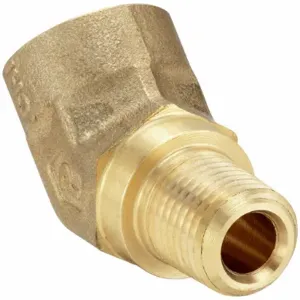 PARKER 3/4 CD45-B 45 Deg. Street Elbow, Brass, 3/4 Inch X 3/4 Inch Fitting Pipe Size | CT7CKY 60UX94