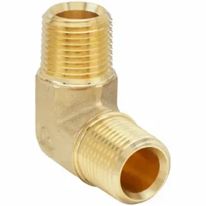 PARKER 3/8 CR-B 90 Deg. Elbow, Brass, 3/8 Inch X 3/8 Inch Fitting Pipe Size, Male Npt X Male Nptf | CT7EBJ 60UY79