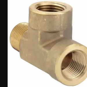 PARKER 1/2 MRO-B Tee, Brass, 1/2 Inch X 1/2 Inch X 1/2 Inch Fitting Pipe Size | CV3WKR 60UT80