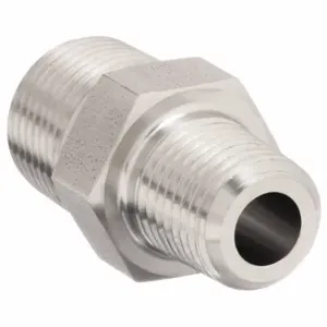 PARKER 1/2 X 3/8 FF-SS Hydraulic Hose Adapter, 1/2 x 3/8 Inch Fitting Size, Male x Male, NPTF x NPTF, Rigid | CT7GMV 52JF71