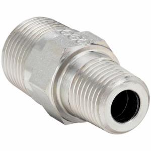 PARKER 1/2X3/8FF33MS Nipple, Steel, 1/2 Inch X 3/8 Inch Fitting Pipe Size | CT7HUW 60UU44