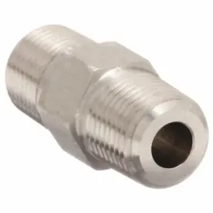 PARKER 1/4 FF-SS Hydraulic Hose Adapter, 1/4 x 1/4 Inch Fitting Size, Male x Male, NPTF x NPTF, Rigid | CT7GND 52JF60