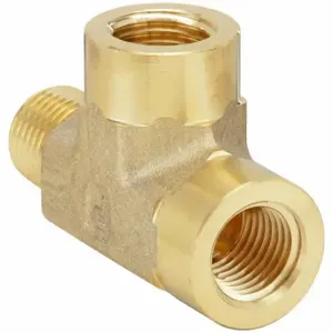 PARKER 1/8 MRO-B Tee, Brass, 1/8 Inch X 1/8 Inch X 1/8 Inch Fitting Pipe Size | CV3WKX 60UV69