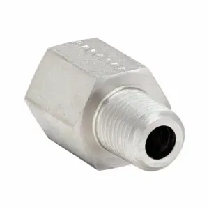 PARKER 1/4X3/8FHG4S Straight Adapter, Steel, 1/4 Inch X 3/8 Inch Fitting Pipe Size | CT7KDD 60UV38