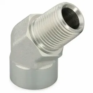 PARKER 1/8 CD45-SS Hydraulic Hose Adapter, 1/8 x 1/8 Inch Fitting Size, Female x Male, NPTF x NPTF | CT7GNP 52JF14