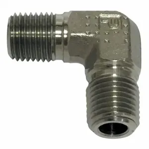 PARKER 3/8 X 1/4 CR-SS Hydraulic Hose Adapter, 3/8 x 1/4 Inch Fitting Size, Male x Male, NPTF x NPTF, Rigid | CT7GQD 52JF06