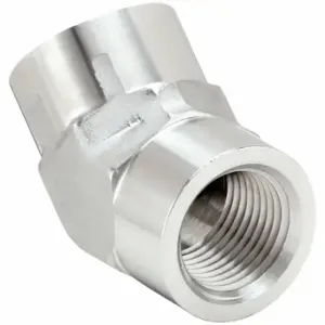 PARKER 1 DD45-SS 45 Deg. Elbow, 316 Ss, 1 Inch X 1 Inch Fitting Pipe Size, Female Npt X Female Nptf | CT7DZX 60UR96