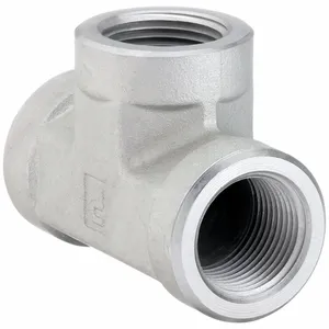 PARKER 1/8 MMO-S Tee, Steel, 1/8 Inch X 1/8 Inch X 1/8 Inch Fitting Pipe Size | CV3XBC 60UV65