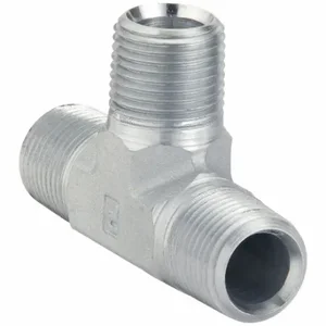 PARKER 1/4 RRS-S Tee, Steel, 1/4 Inch X 1/4 Inch X 1/4 Inch Fitting Pipe Size | CV3XAZ 60UU84