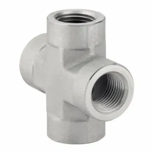 PARKER 3/8 KMMOO-S Cross, Steel, 3/8 Inch X 3/8 Inch X 3/8 Inch X 3/8 Inch Fitting Pipe Size | CT7DZJ 60UY99