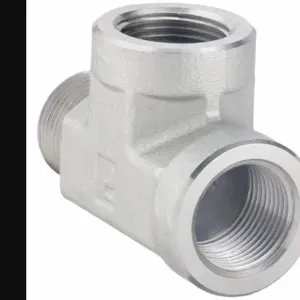 PARKER 1/4 MRO-S Tee, Steel, 1/4 Inch X 1/4 Inch X 1/4 Inch Fitting Pipe Size | CV3XBA 60UU82