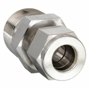 PARKER 8MSC12N-316-GR Connector 316 Stainless Steel A-lok x M 1/2in x 3/4in | AC2JAX 2KKX5 / 8MSC12N-316