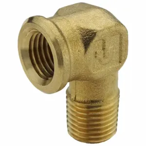 PARKER 1202P-6-8 90 Deg. Street Elbow, Brass, 3/8 Inch X 1/2 Inch Fitting Pipe Size, Elbow | CT7KJT 60WG48