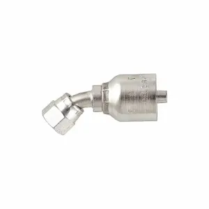 PARKER 13777-20-20 Hydraulic Crimp Fitting, Steel x Steel, 45 Deg Elbow, -20 | CT7EFP 55CZ86