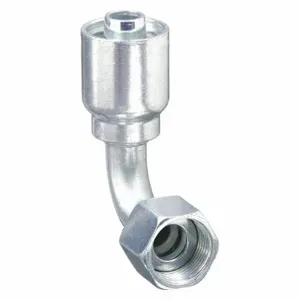 PARKER 13943-6-4 Hydraulic Hose Fitting 90 Deg Elbow, 1/4 Inch Internal Diameter, Steel | AB6DUC 21A782