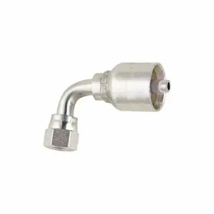 PARKER 13977-10-8 Hydraulic Crimp Fitting, Steel x Steel, 90 Deg Elbow, -8 | CT7ELE 55CZ89