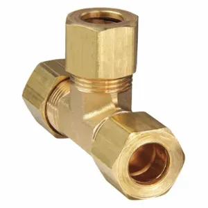 PARKER 164C-8 Tee, 1/2 Inch Outside Diameter, Brass | AC2YLF 2P224